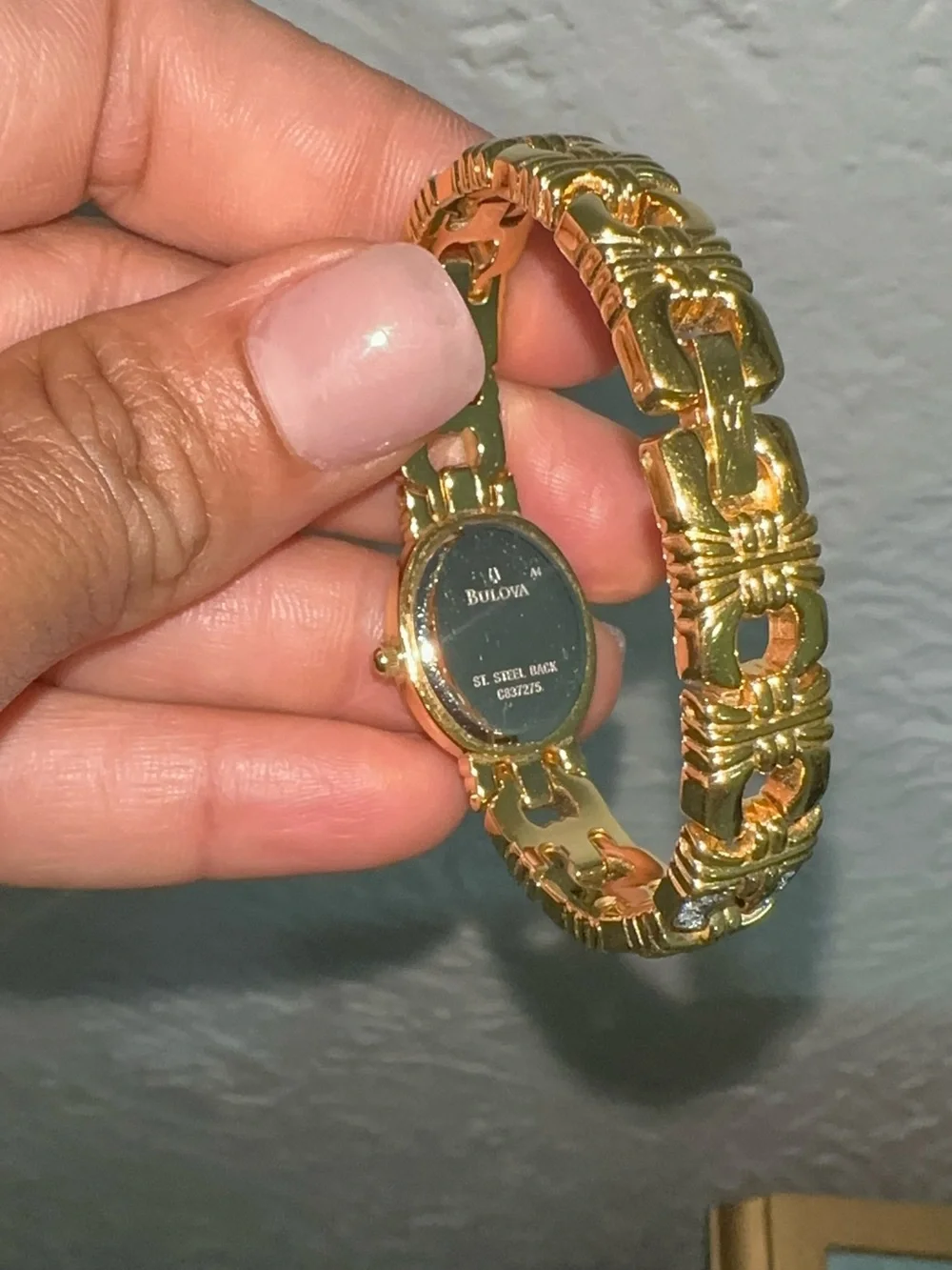 Bulova Gold and Black Women's Bracelet Watch